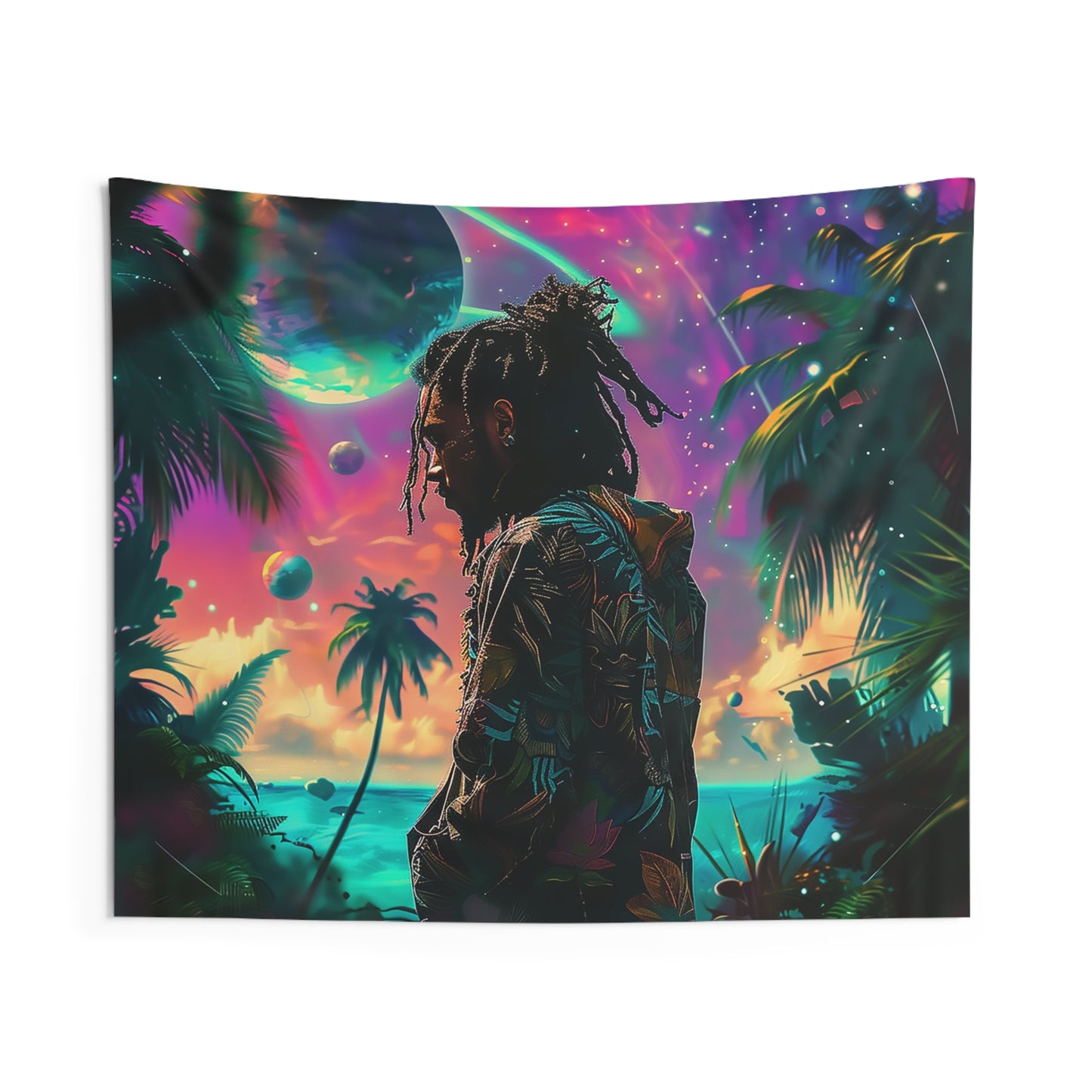 The New Tropics African American Indoor Wall Tapestry