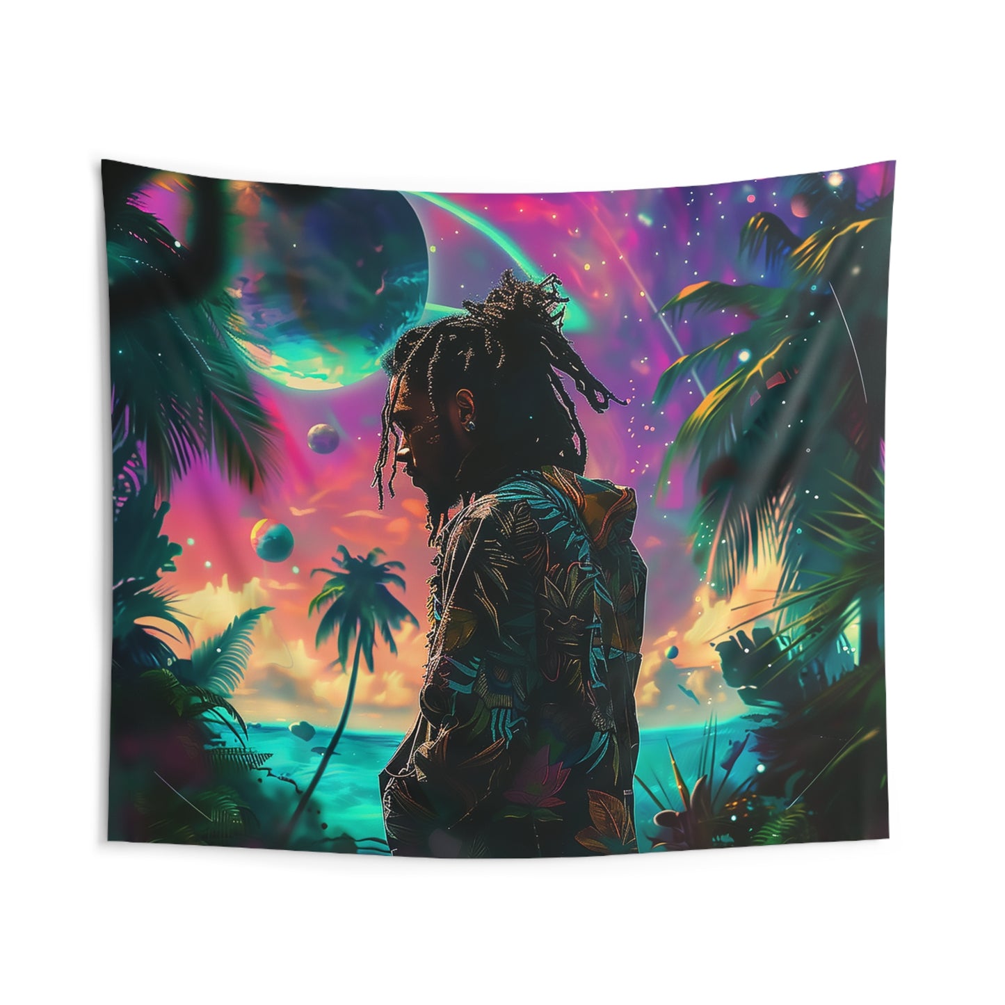 The New Tropics African American Indoor Wall Tapestry