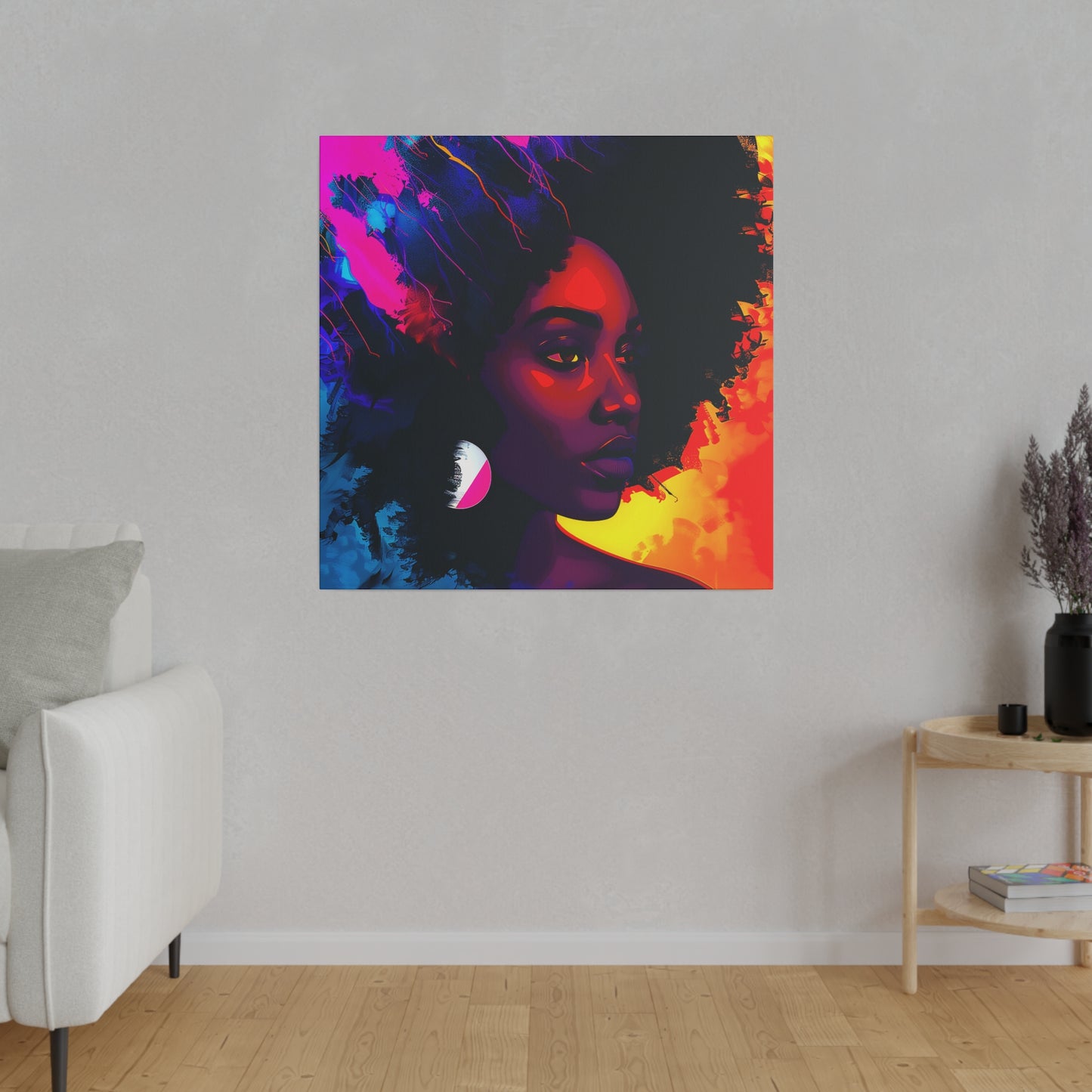 Afro Beauty African American Canvas Art