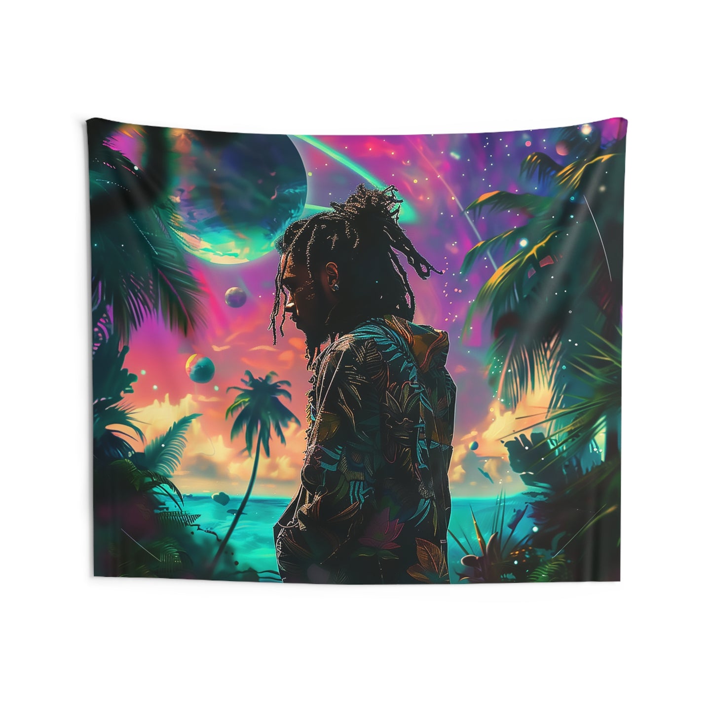 The New Tropics African American Indoor Wall Tapestry