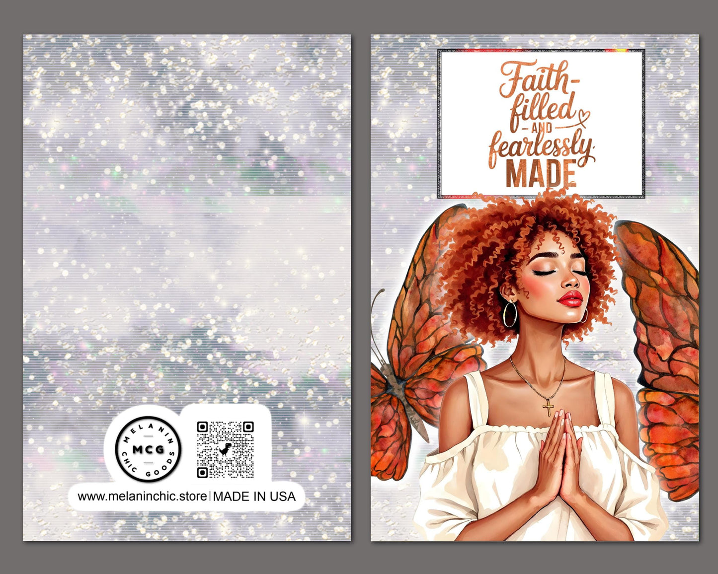 Black Women Spiritual Greeting Cards - Melanin Faith Cards - 6 PACK