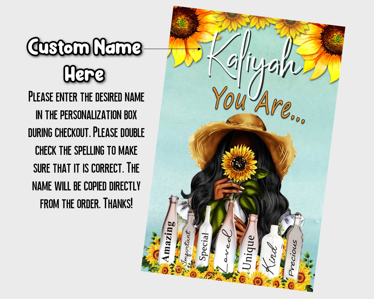 Personalized All Occasion, Black Greeting Cards