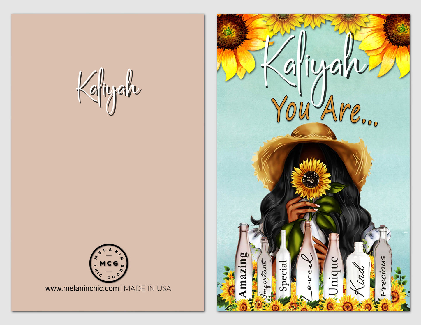 Personalized All Occasion, Black Greeting Cards