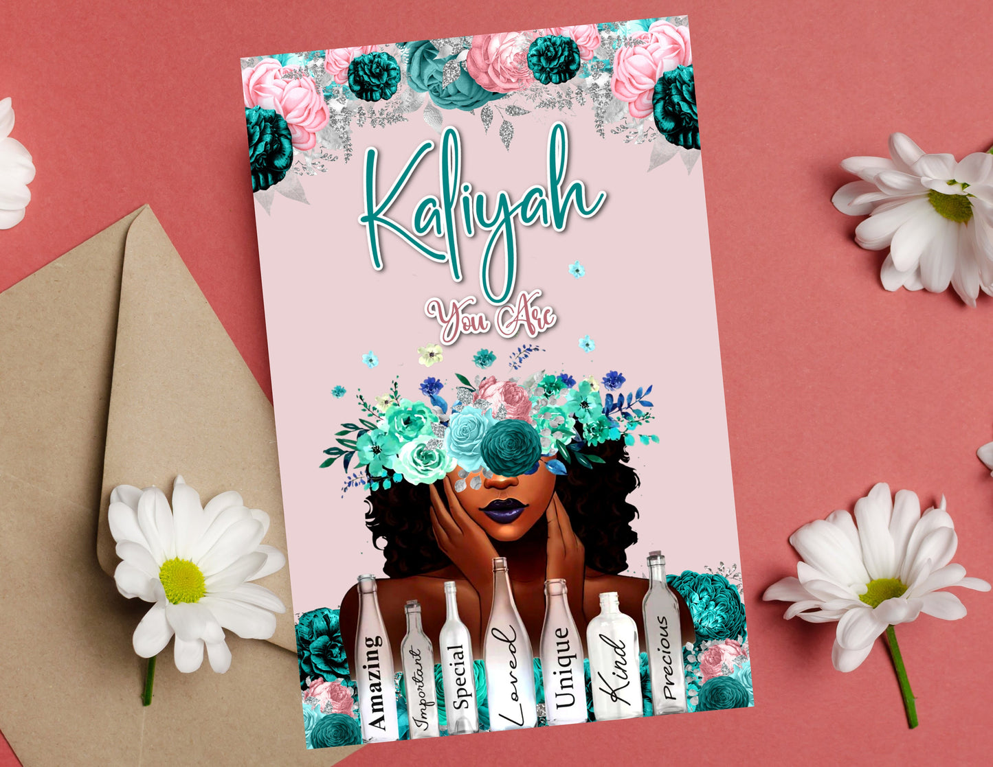 Personalized All Occasion, Black Greeting Cards