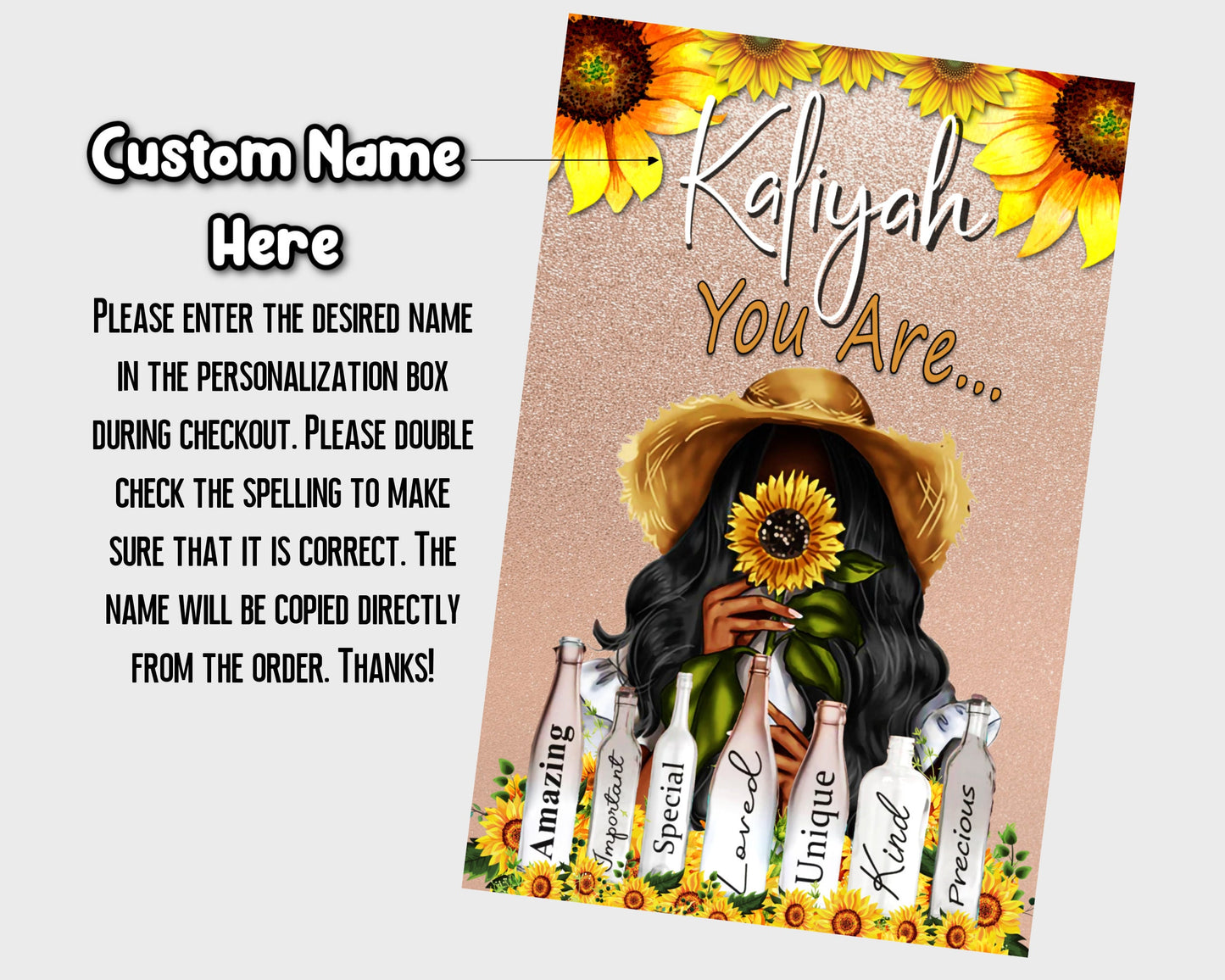 Personalized All Occasion, Black Greeting Cards