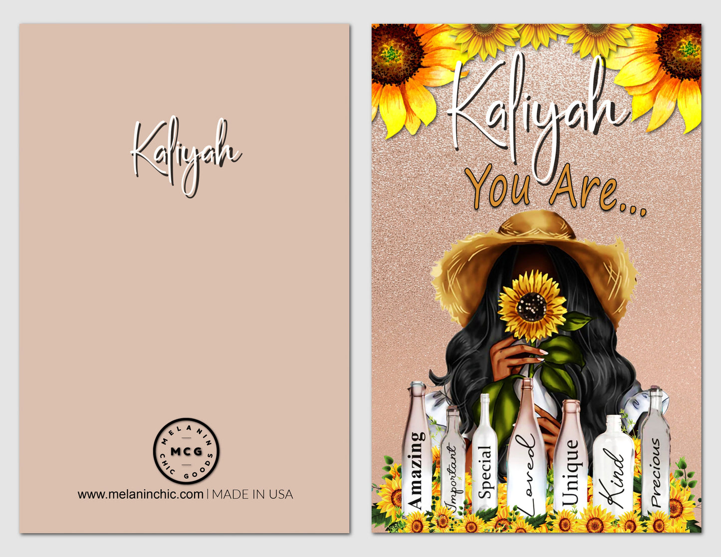 Personalized All Occasion, Black Greeting Cards