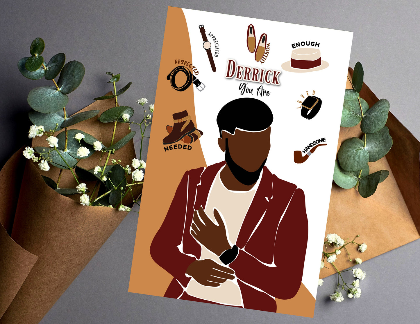 Personalized All Occasion, Black Greeting Cards