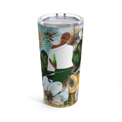 Into the Jungle African American Tumbler 20oz