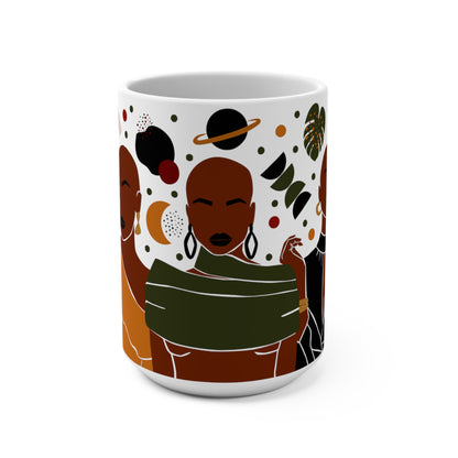 Abstract Cosmos African American Mug 15oz