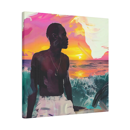 Out At Sea African American Canvas Art