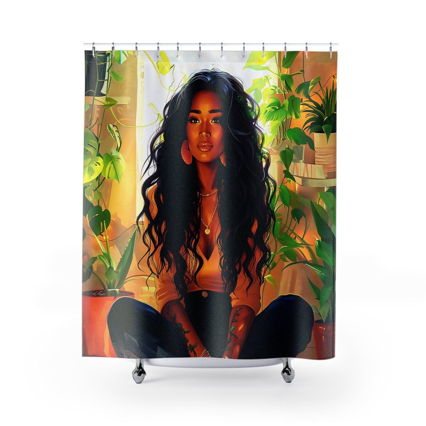 Feeling Good African American Shower Curtain