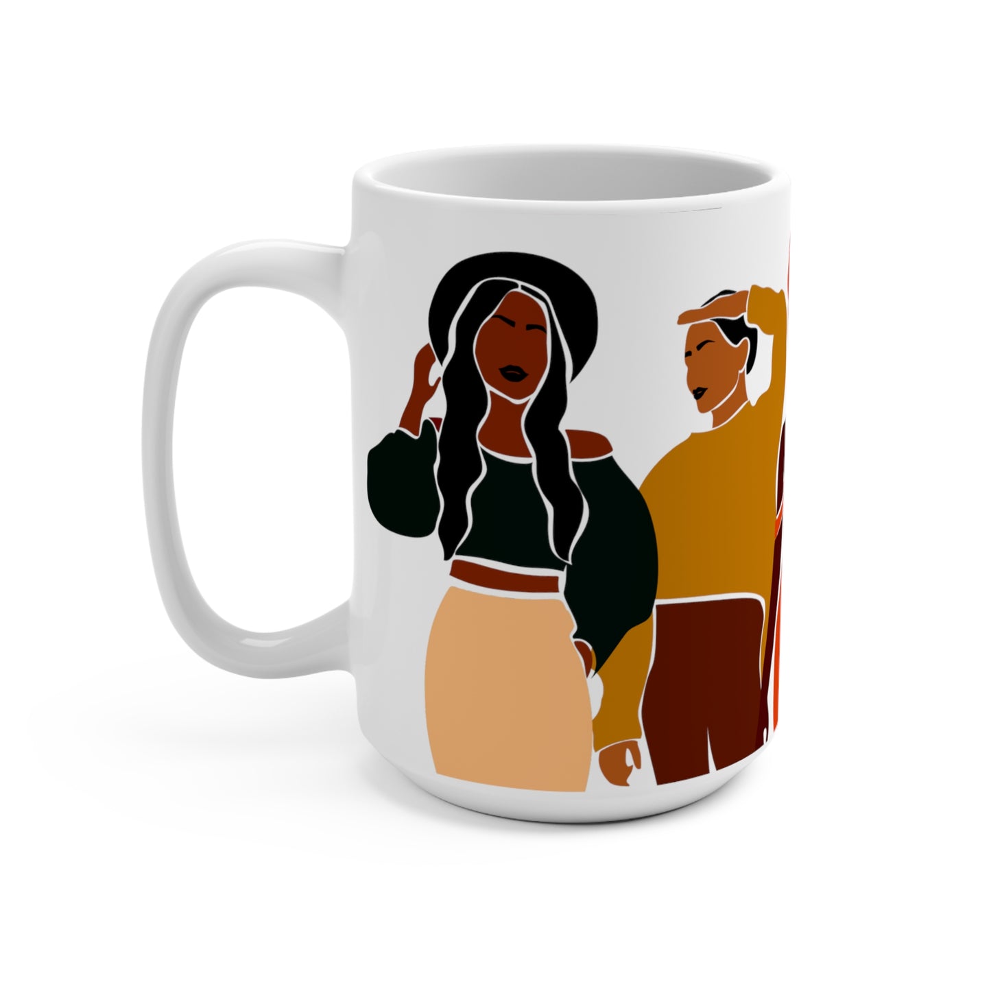 Melanin Sisters African American  Mug 15oz