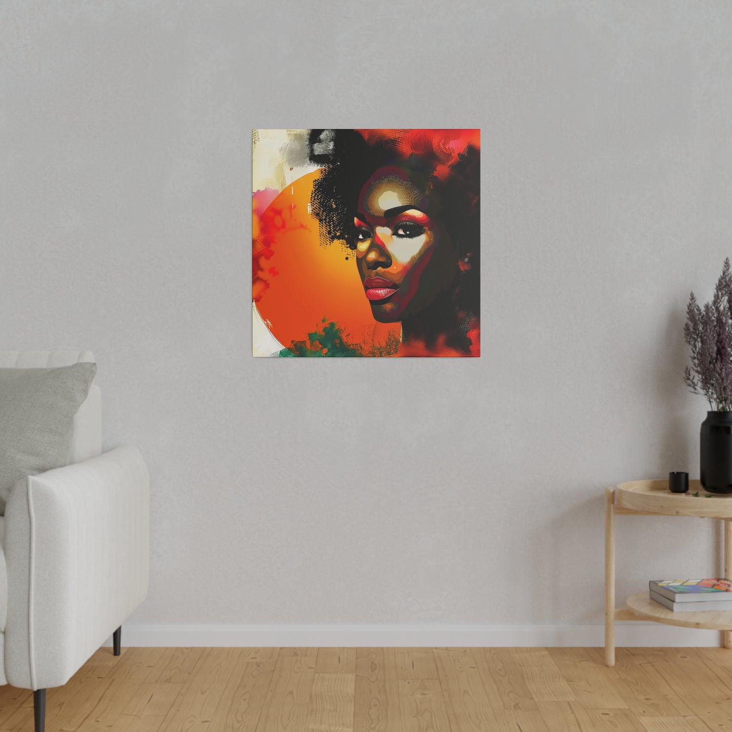 Abstract African American Canvas Art