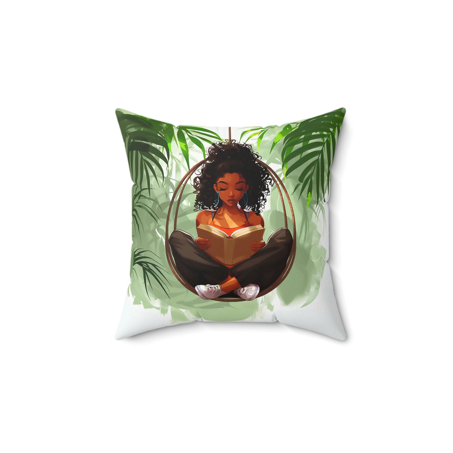 Book Lover African American Pillow