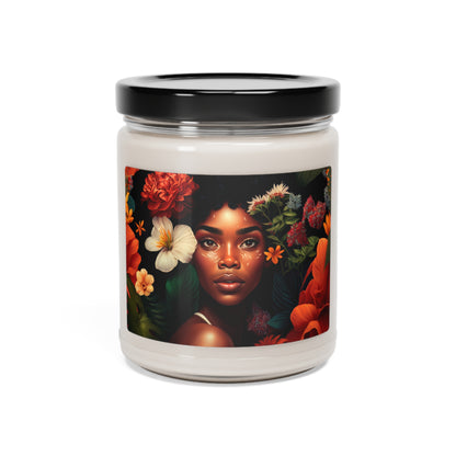 Brown Girl Flower Scented Soy Candle, 9oz