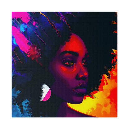 Afro Beauty African American Canvas Art