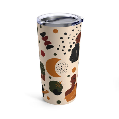 Abstract Cosmos African American Tumbler 20oz