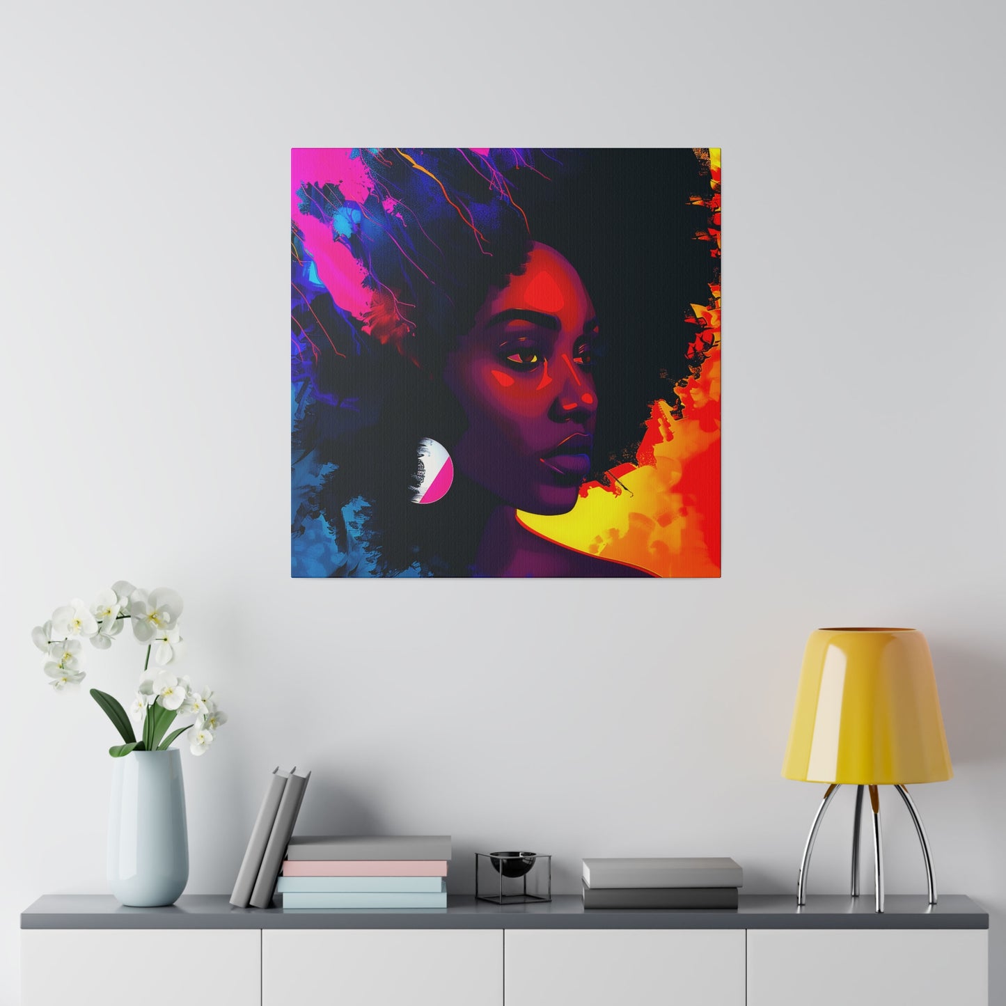 Afro Beauty African American Canvas Art