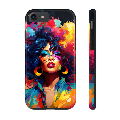 Rainbow Diva Phone Case, iPhone 14, iPhone 13, iPhone12 Phone Case, African American Phone Case, Black Girl Gift, Melanin Phone Case