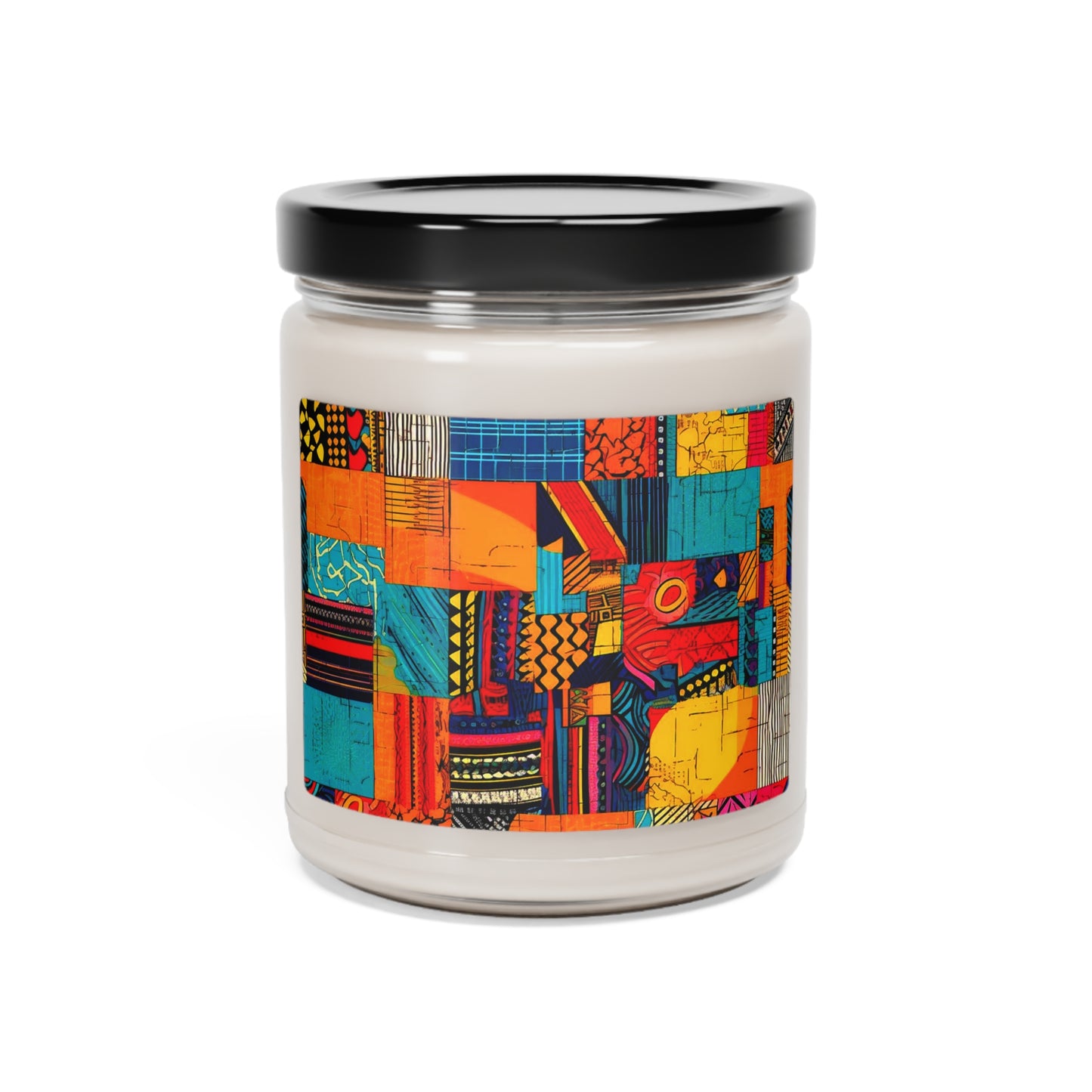 Tribal Print Scented Soy Candle, 9oz