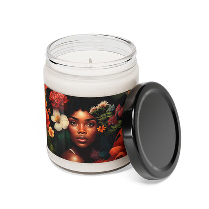 Brown Girl Flower Scented Soy Candle, 9oz