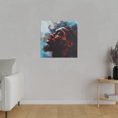 Black Man Abstract African American Canvas Art