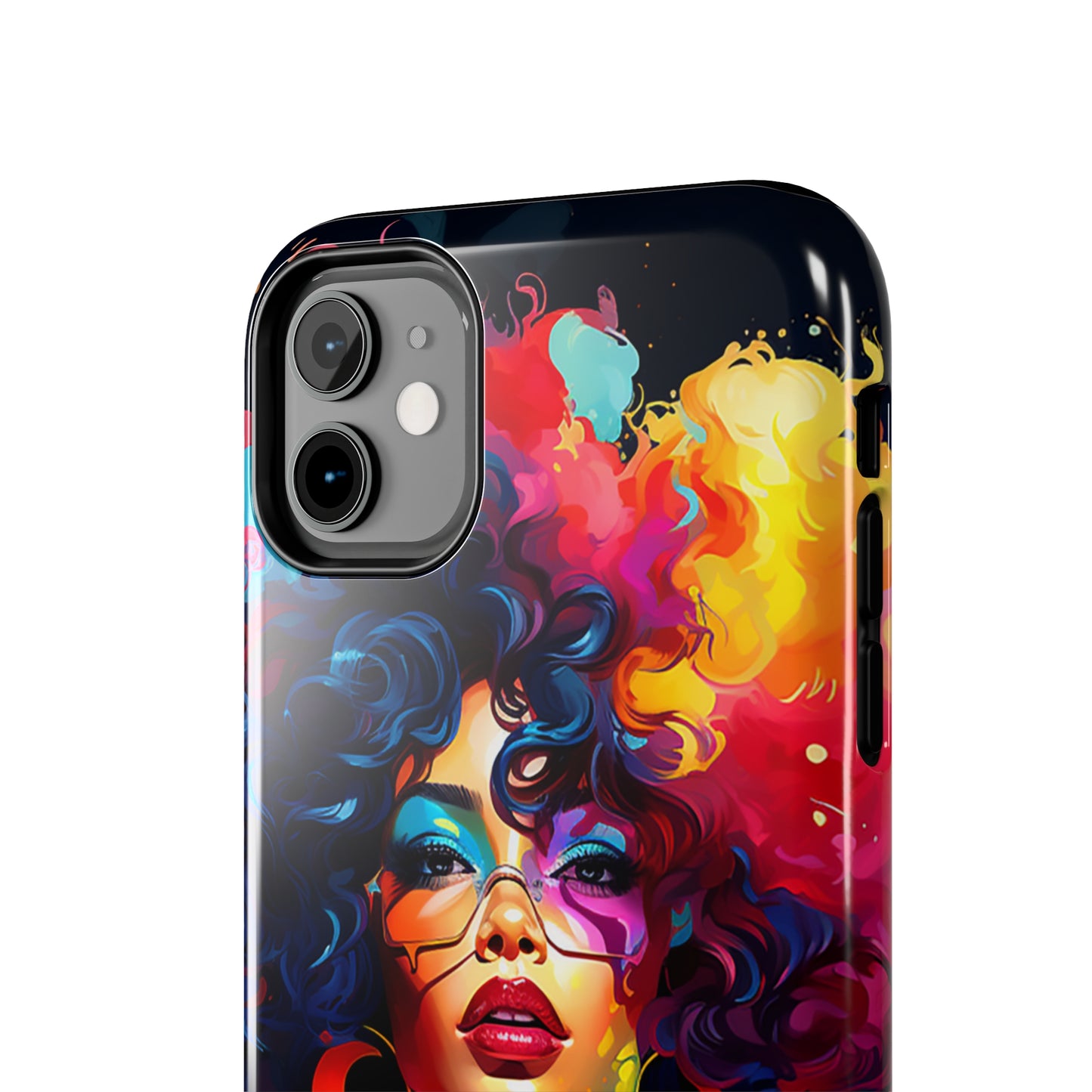 Rainbow Diva Phone Case, iPhone 14, iPhone 13, iPhone12 Phone Case, African American Phone Case, Black Girl Gift, Melanin Phone Case