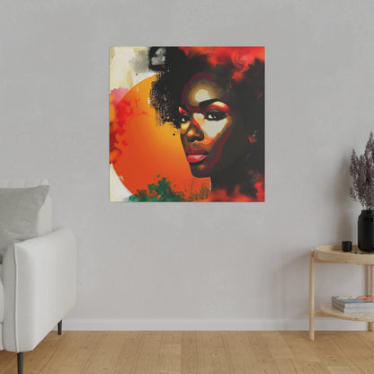 Abstract African American Canvas Art