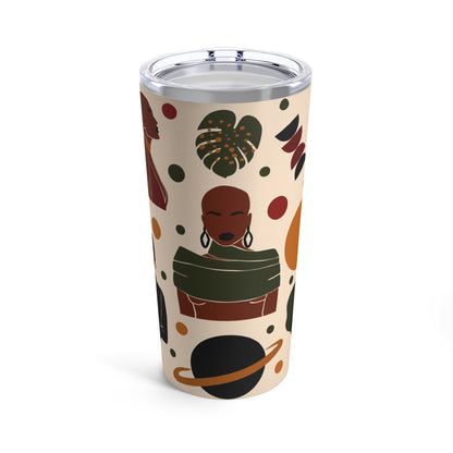 Abstract Cosmos African American Tumbler 20oz