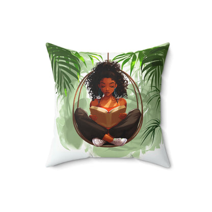 Book Lover African American Pillow