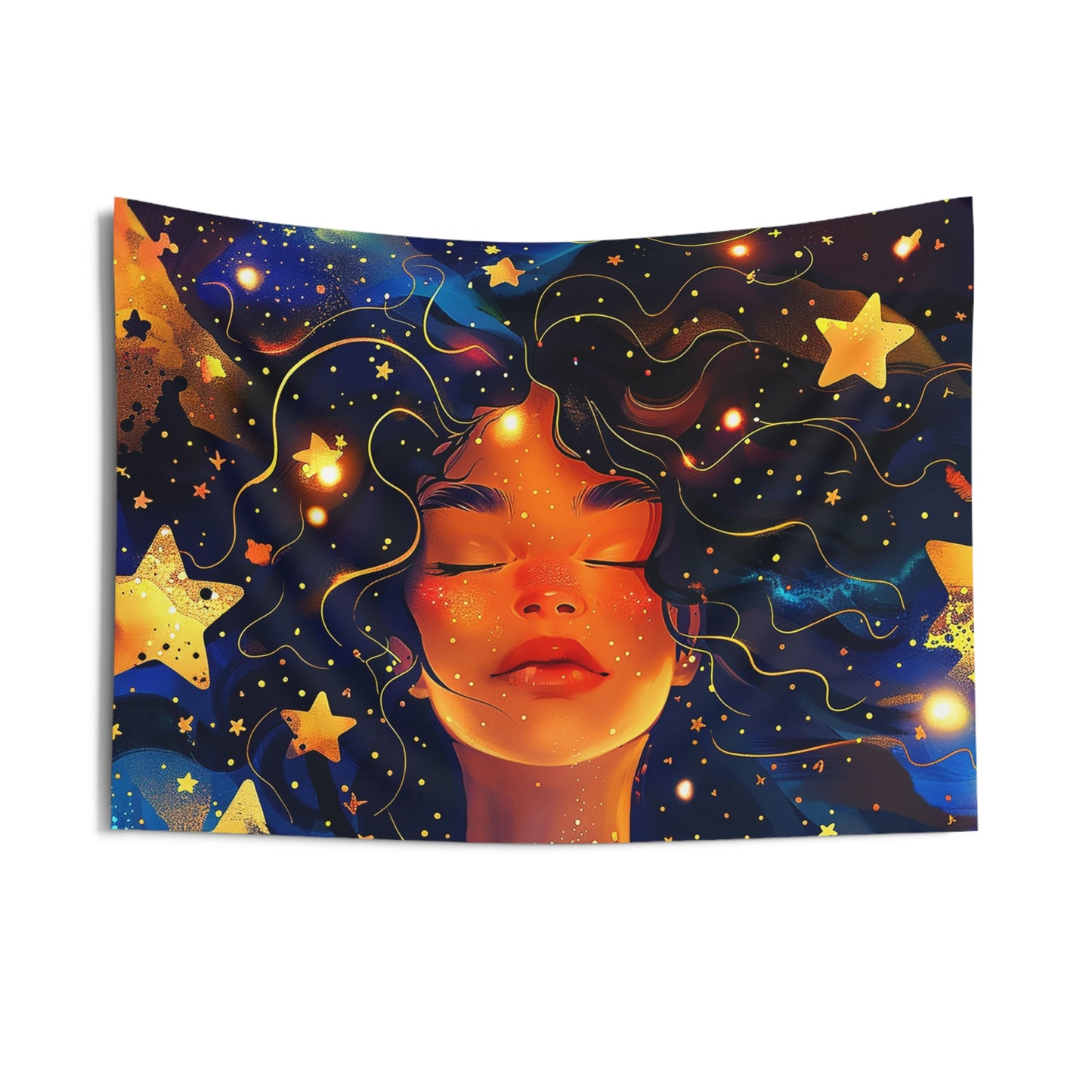 Among the Stars African American Indoor Wall Tapestry