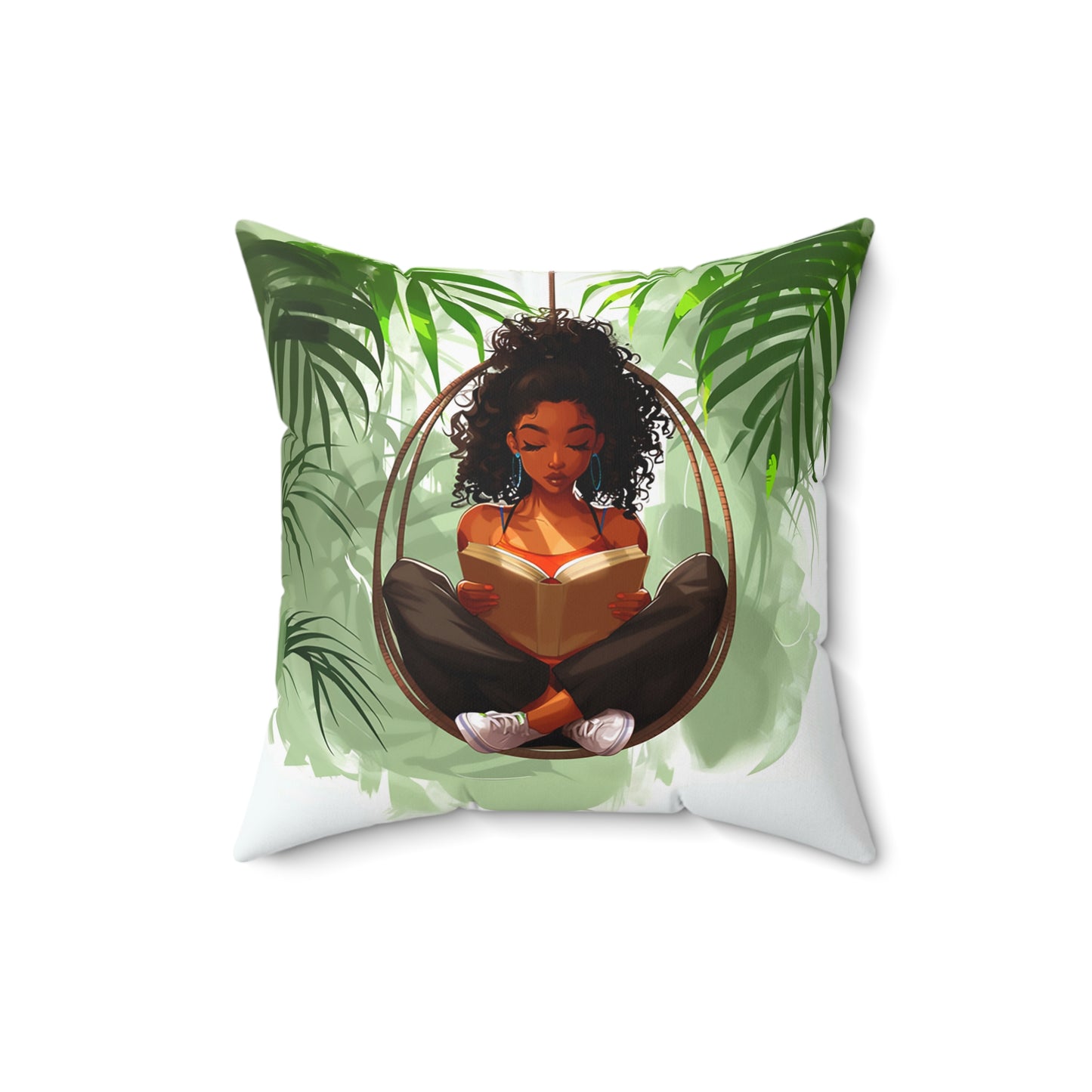 Book Lover African American Pillow