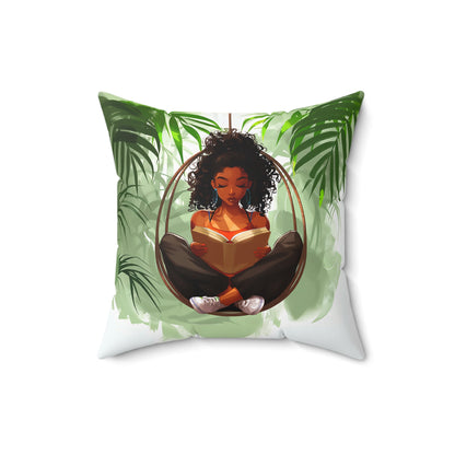 Book Lover African American Pillow