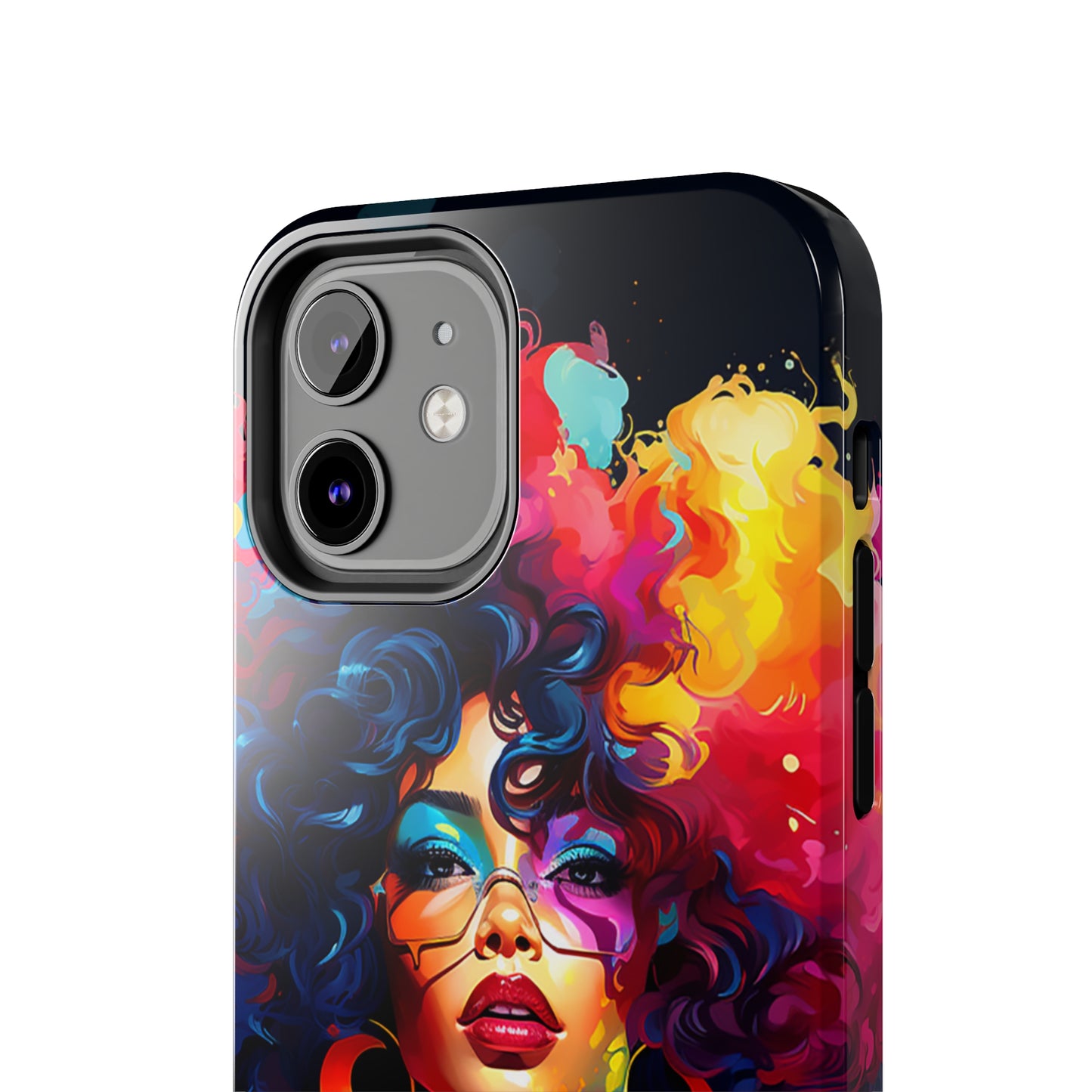 Rainbow Diva Phone Case, iPhone 14, iPhone 13, iPhone12 Phone Case, African American Phone Case, Black Girl Gift, Melanin Phone Case