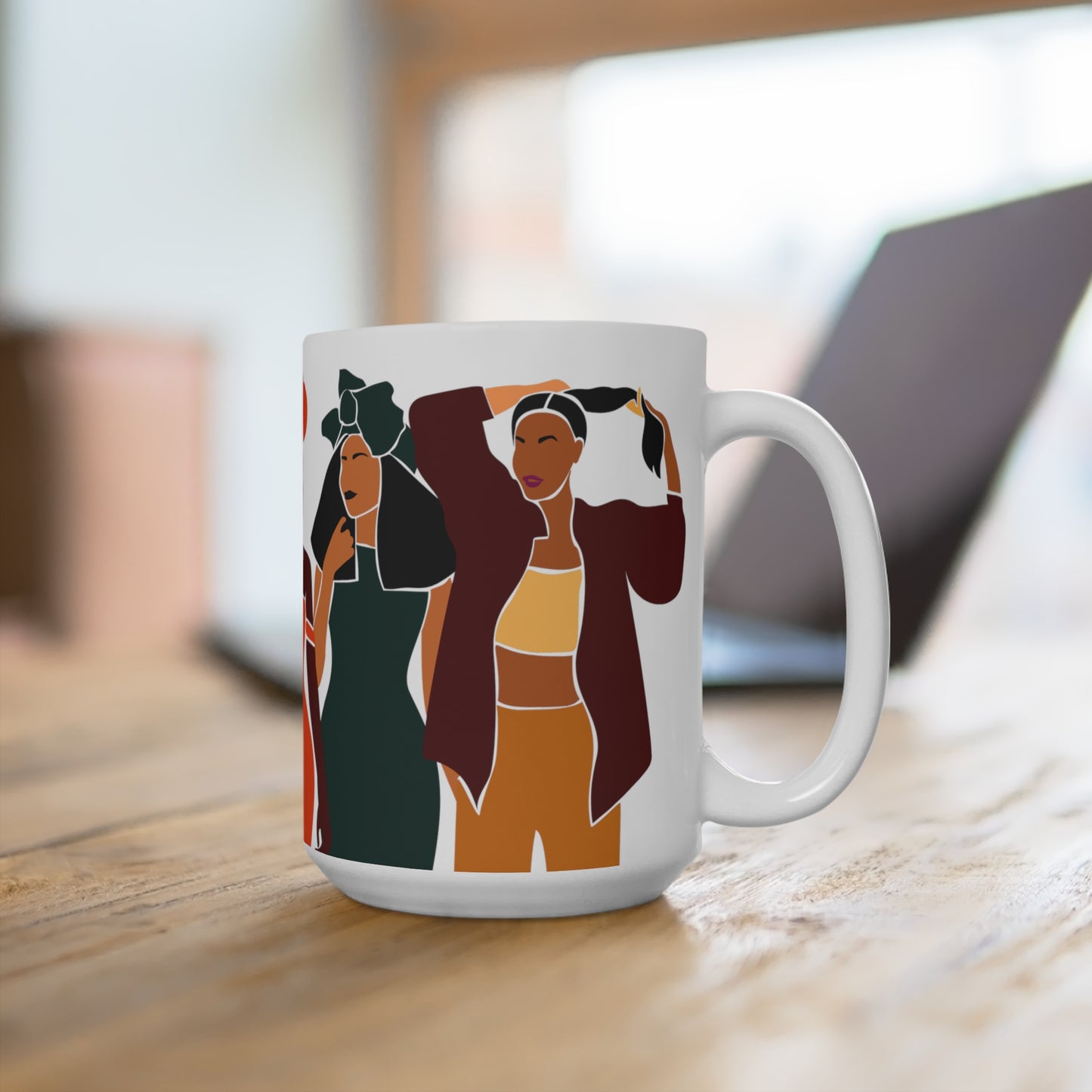 Melanin Sisters African American  Mug 15oz