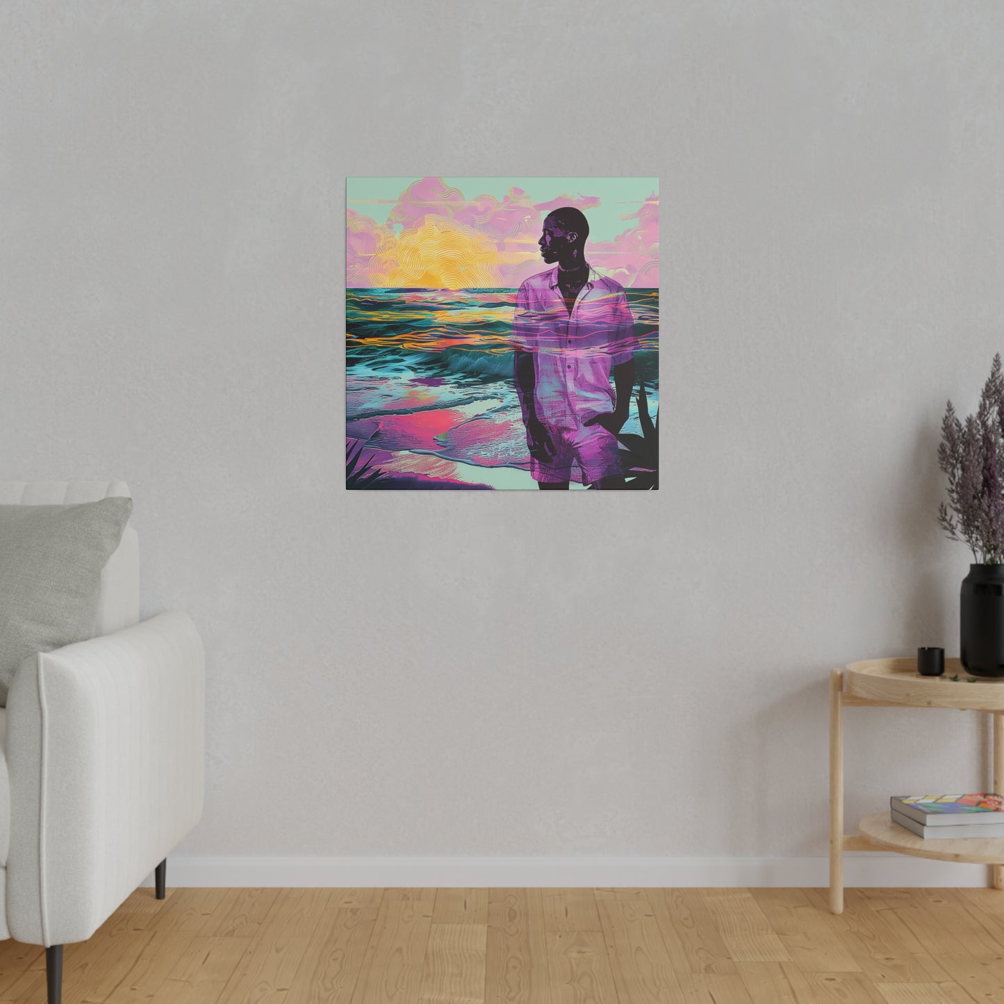 Out At Sea African American Canvas Art