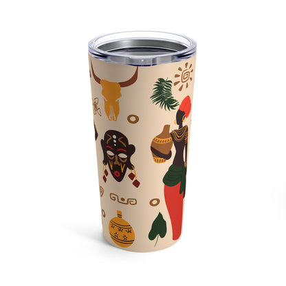 African Jungle African American Tumbler 20oz