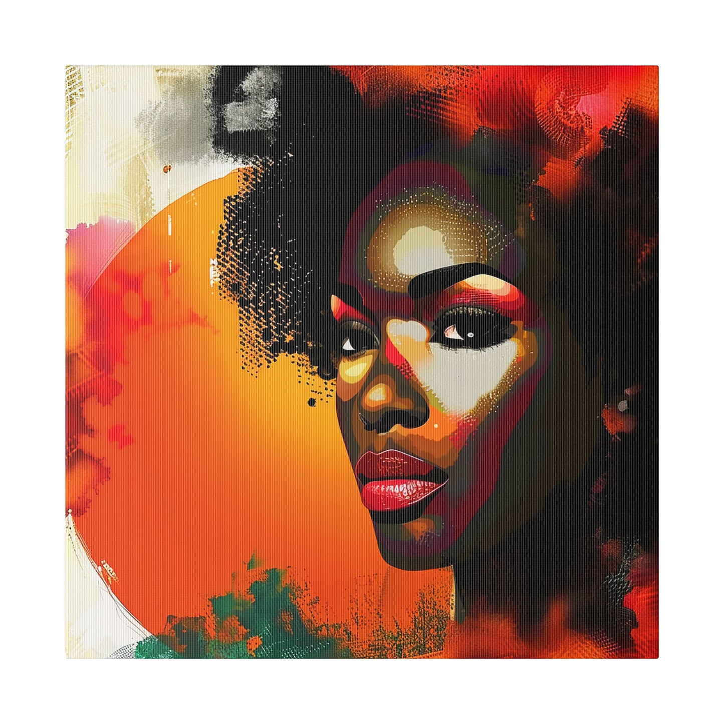 Abstract African American Canvas Art