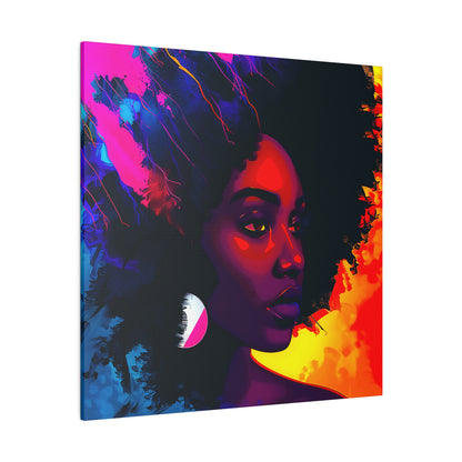 Afro Beauty African American Canvas Art