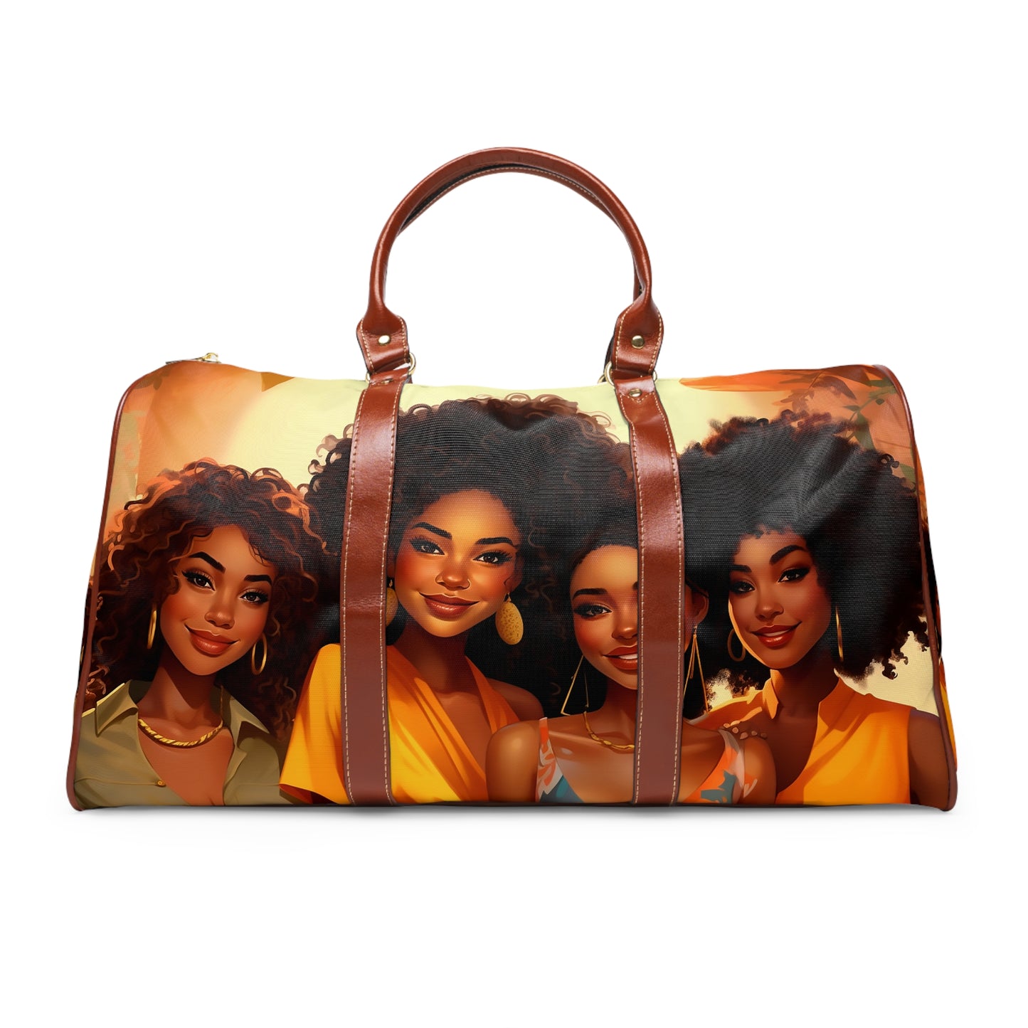 Melanin Beauties African American Travel Bag