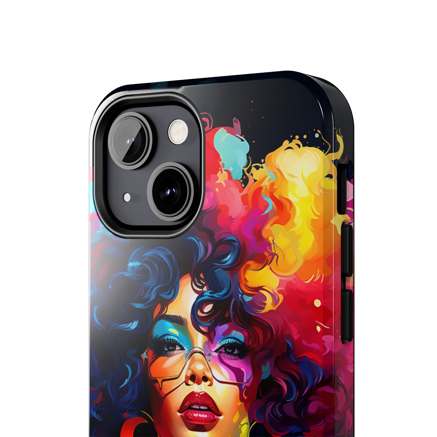 Rainbow Diva Phone Case, iPhone 14, iPhone 13, iPhone12 Phone Case, African American Phone Case, Black Girl Gift, Melanin Phone Case