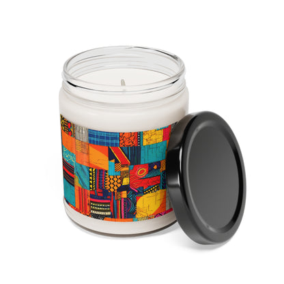 Tribal Print Scented Soy Candle, 9oz