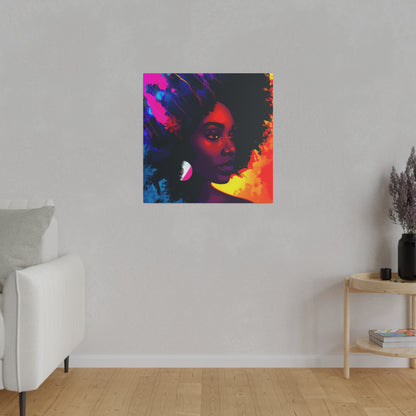 Afro Beauty African American Canvas Art