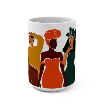 Melanin Sisters African American  Mug 15oz