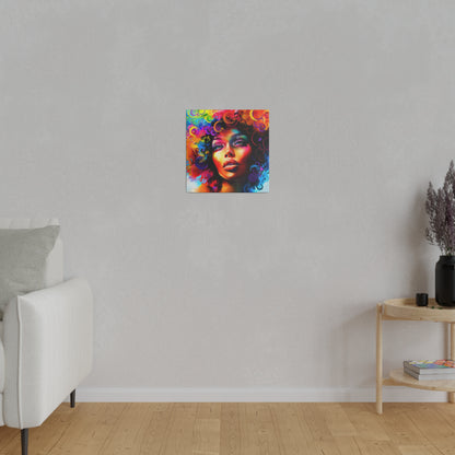 Colorful Beauty African American Canvas Art