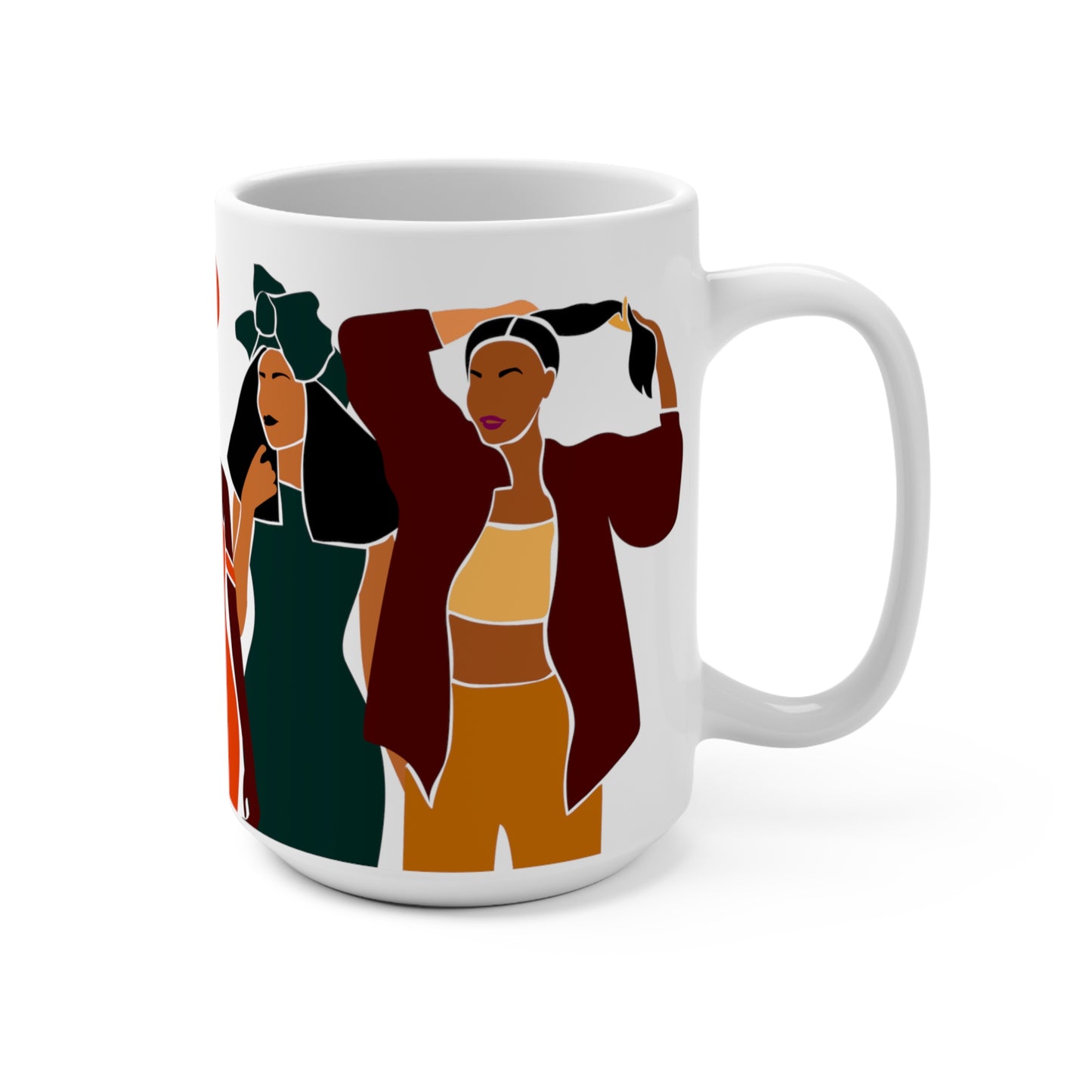 Melanin Sisters African American  Mug 15oz