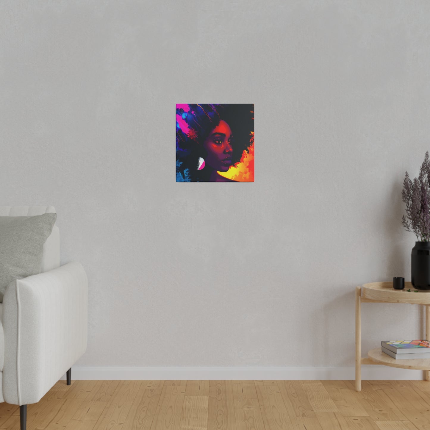 Afro Beauty African American Canvas Art