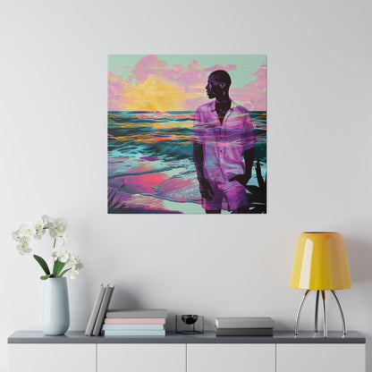 Out At Sea African American Canvas Art