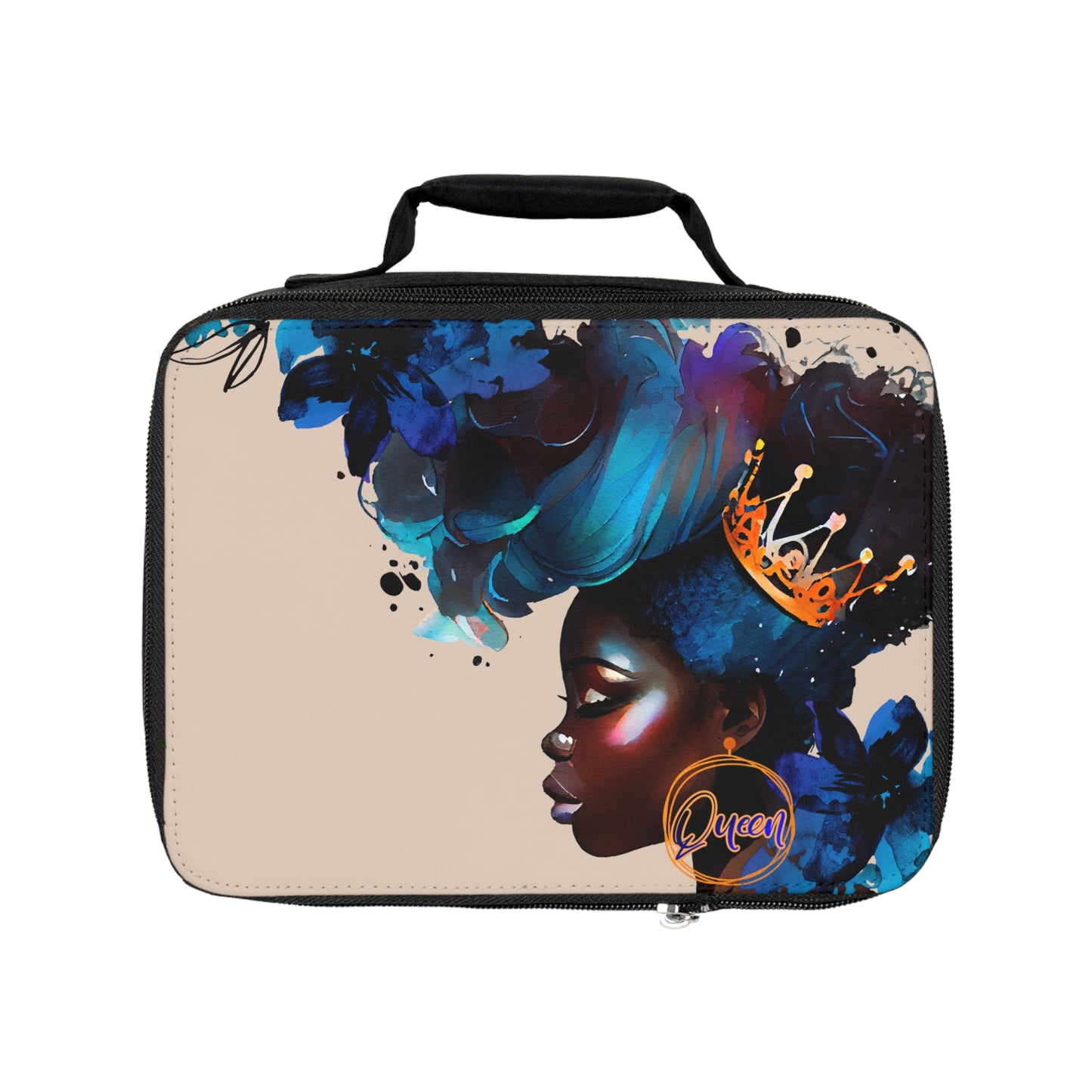 Brown Girl Queen African American Lunch Bag