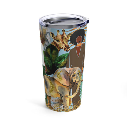 Into the Jungle African American Tumbler 20oz